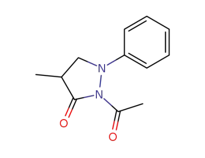 2-acetyl-4-methyl-1-phenyl-pyrazolidin-3-one